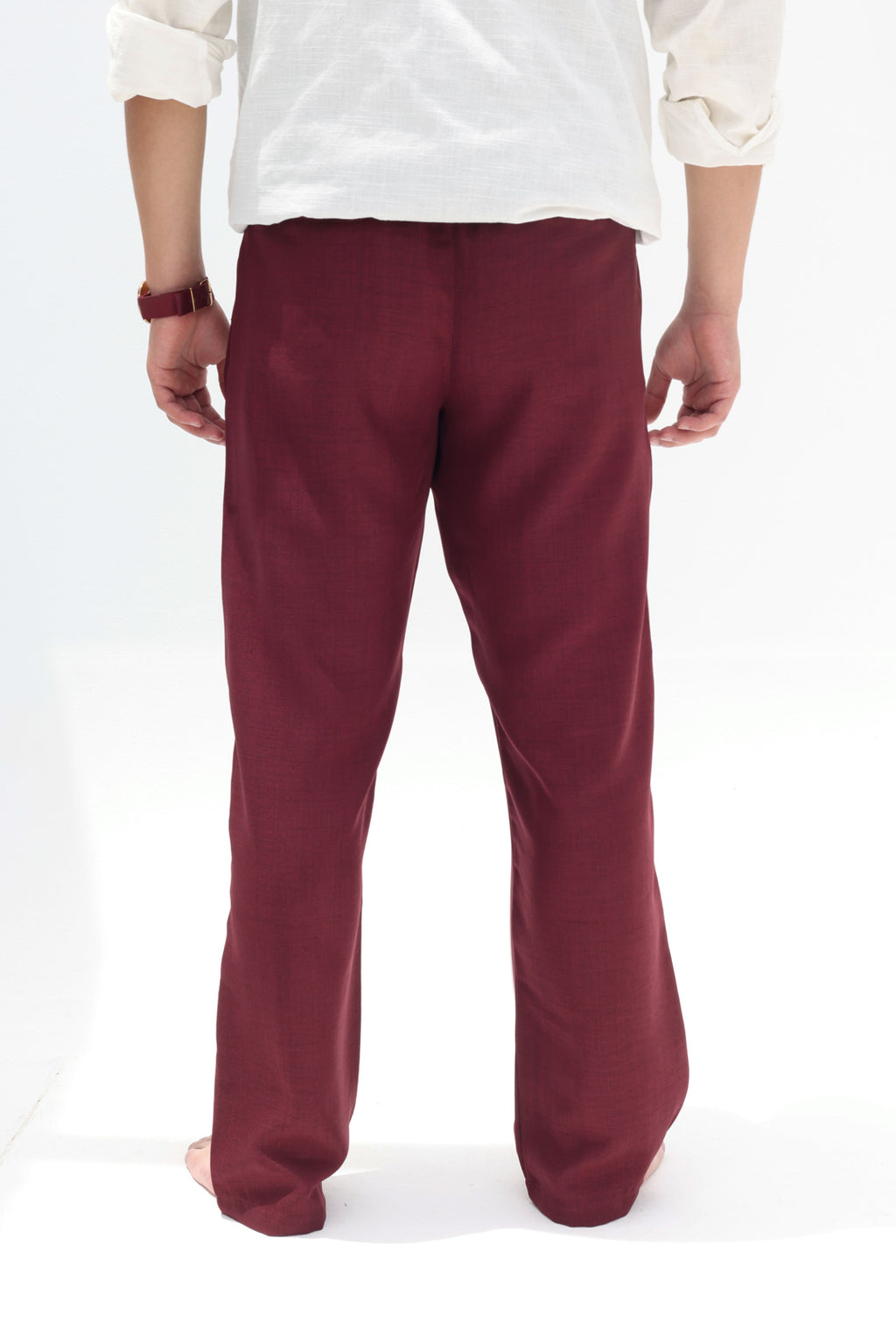 Men relaxed fit linen pants