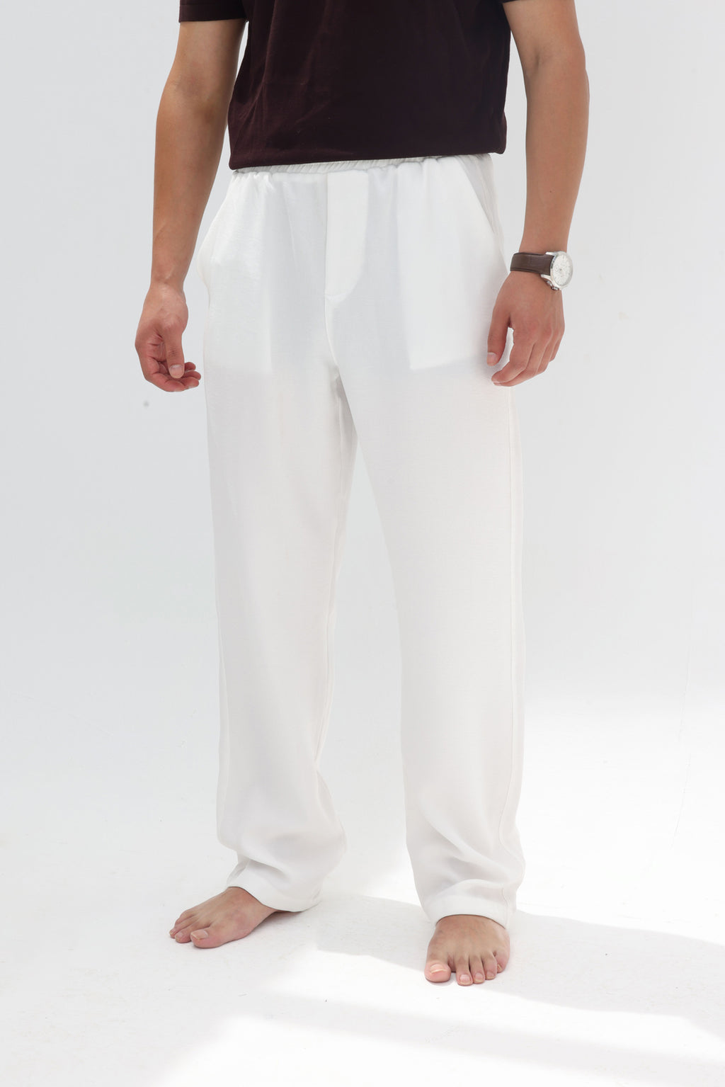 Men relaxed fit linen pants