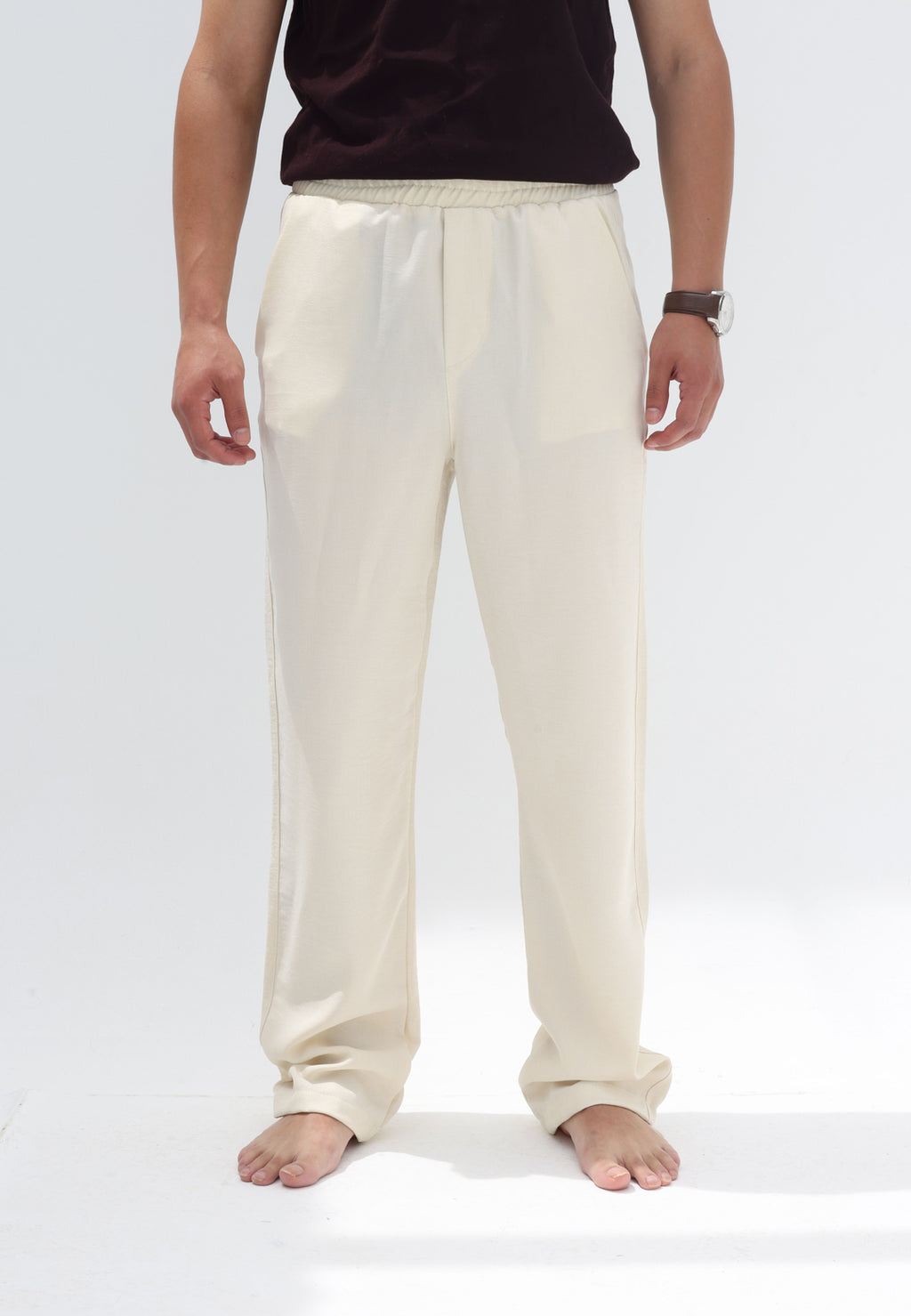Men relaxed fit linen pants