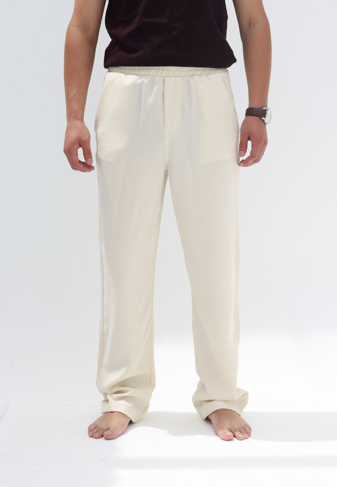Men relaxed fit linen pants